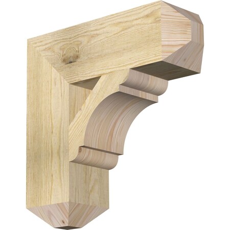 Ekena Millwork Olympic Craftsman Rough Sawn Bracket, Douglas Fir, 6"W x 20"D x 20"H BKT06X20X20OLY04RDF
